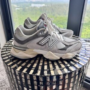 New Balance Gray and White Sneakers